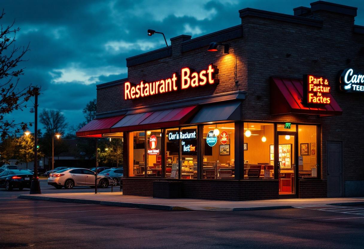 Security camera monitoring the counter and entrance of a restaurant in Ontario