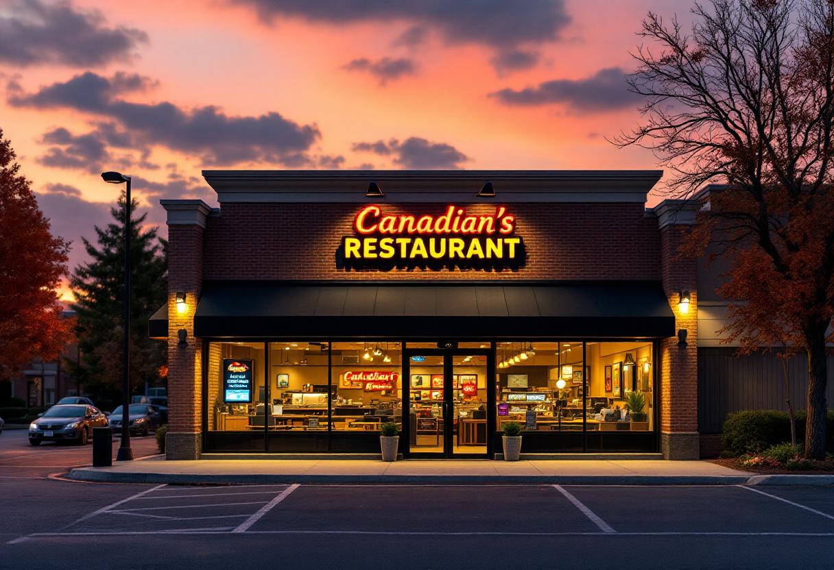 Security camera monitoring the counter and entrance of a restaurant in Ontario