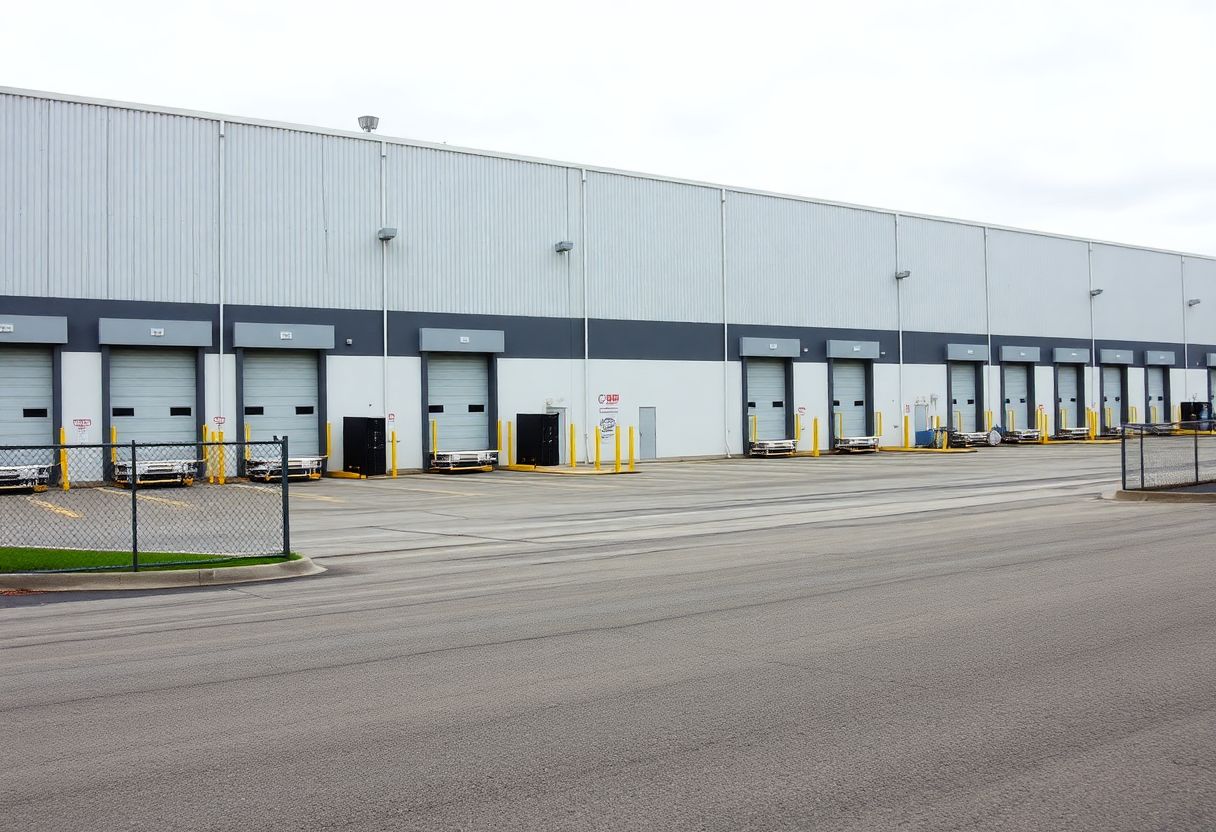 4K security cameras monitoring a warehouse interior with product aisles